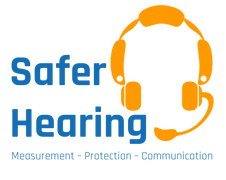 Safer Hearing logo - Measurement - Protection - Communications